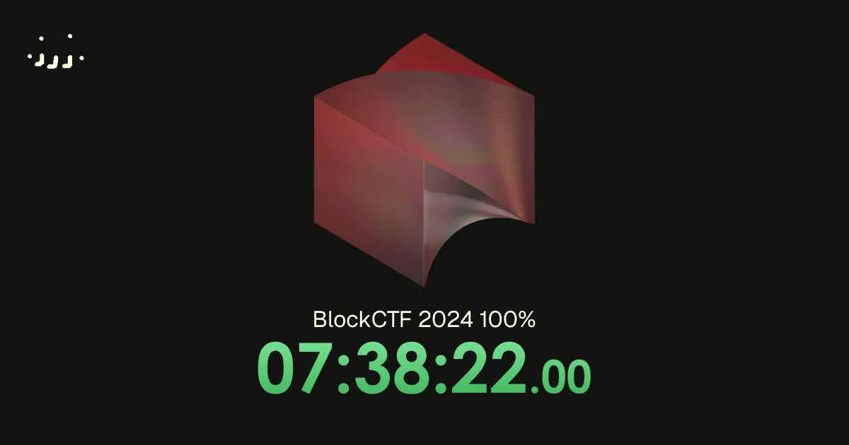 BlockCTF 2024 100% Speedrun WR (7:38:22)